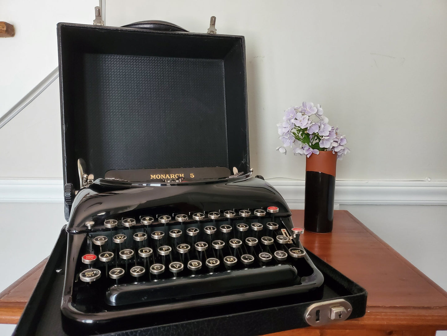 Remington Model 5 Vintage Manual Typewriter (circa 1940 - 1947) Gloss