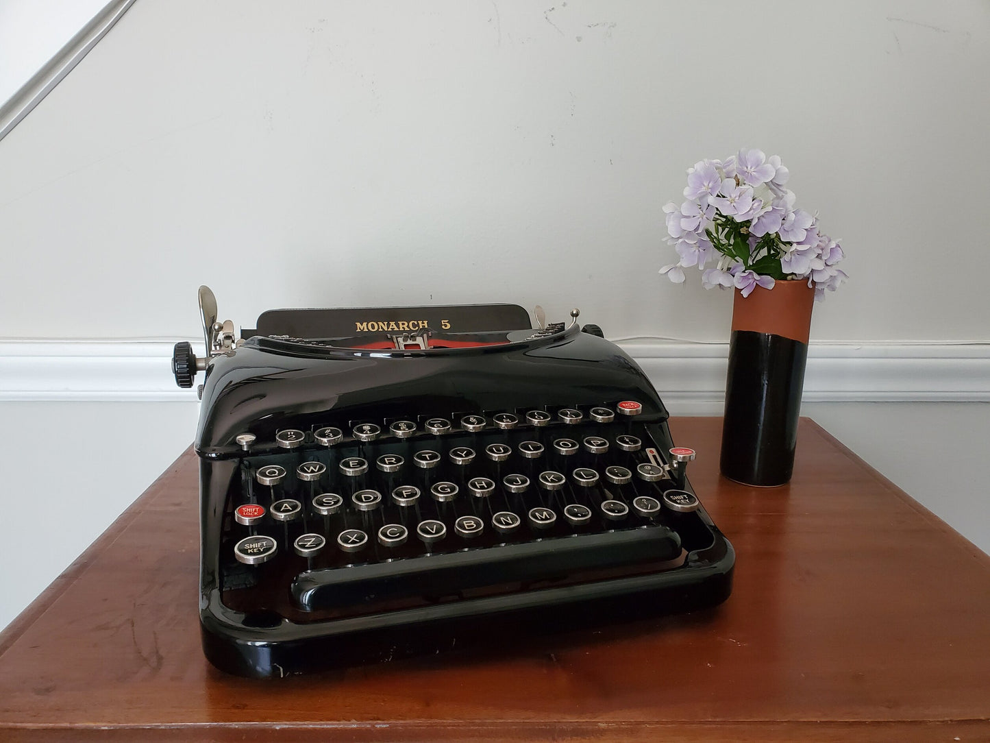 Remington Model 5 Vintage Manual Typewriter (circa 1940 - 1947) Gloss