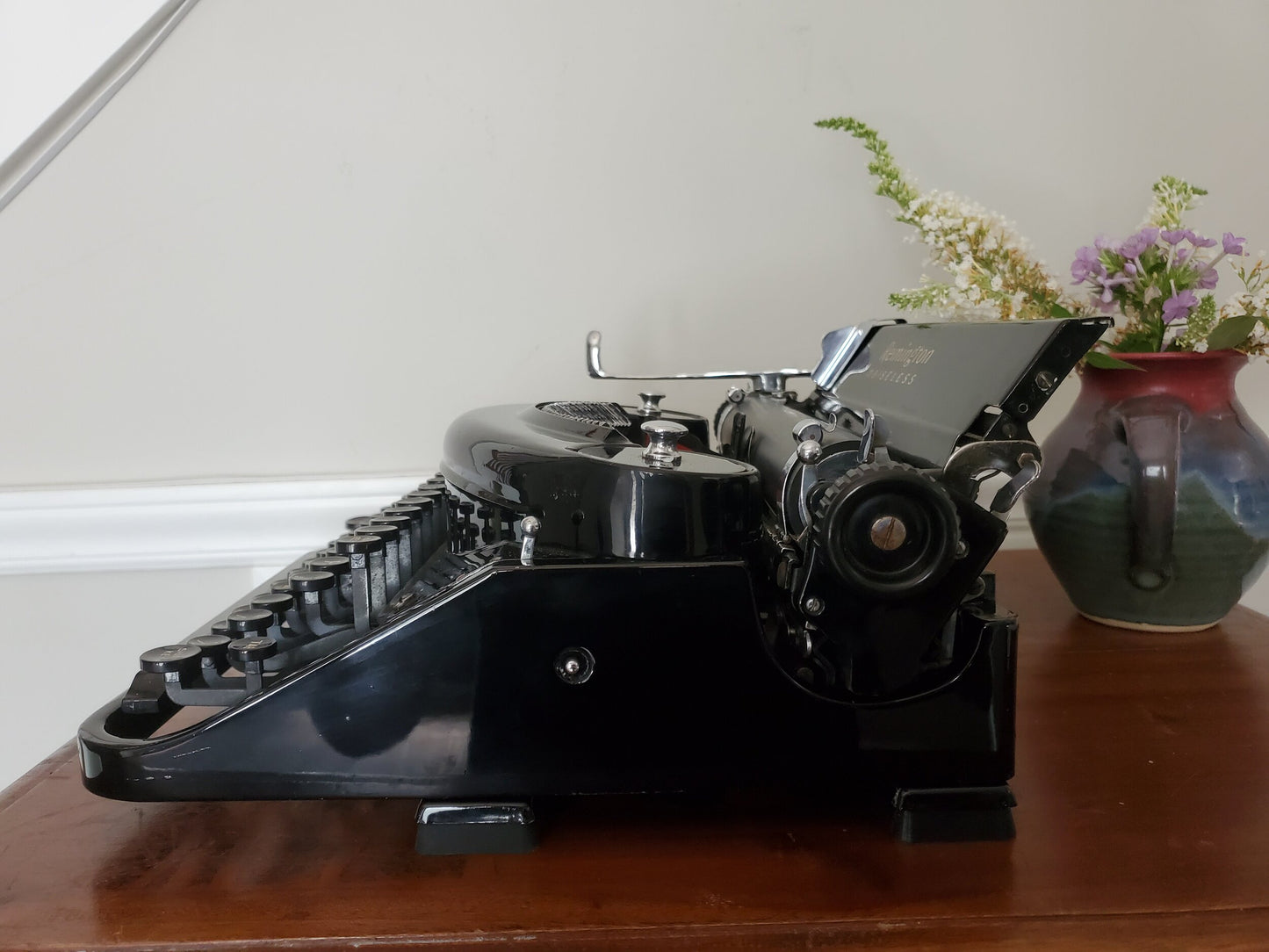 Underwood or  Remington Noiseless Model 7 Portable typewriter: Working with Guarantee, Case, PDF Manual, New Ribbon, and Lifetime Trade in Policy