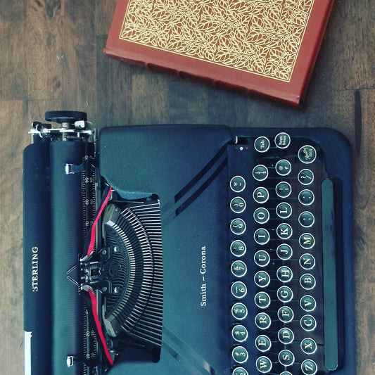 Vintage Smith Corona Silent / Sterling Working Manual Typewriter (Matte Black) with classic  Keys
