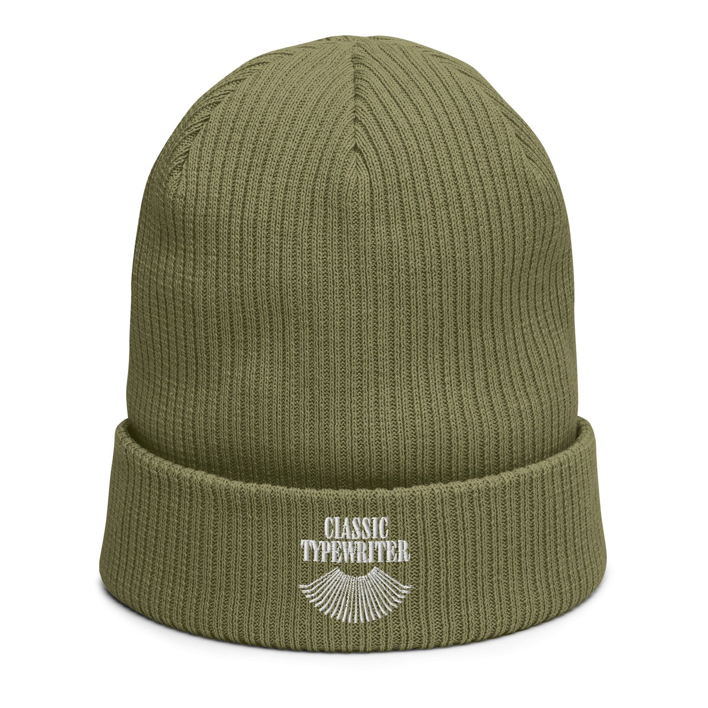 Organic ribbed Classic Typewriter beanie