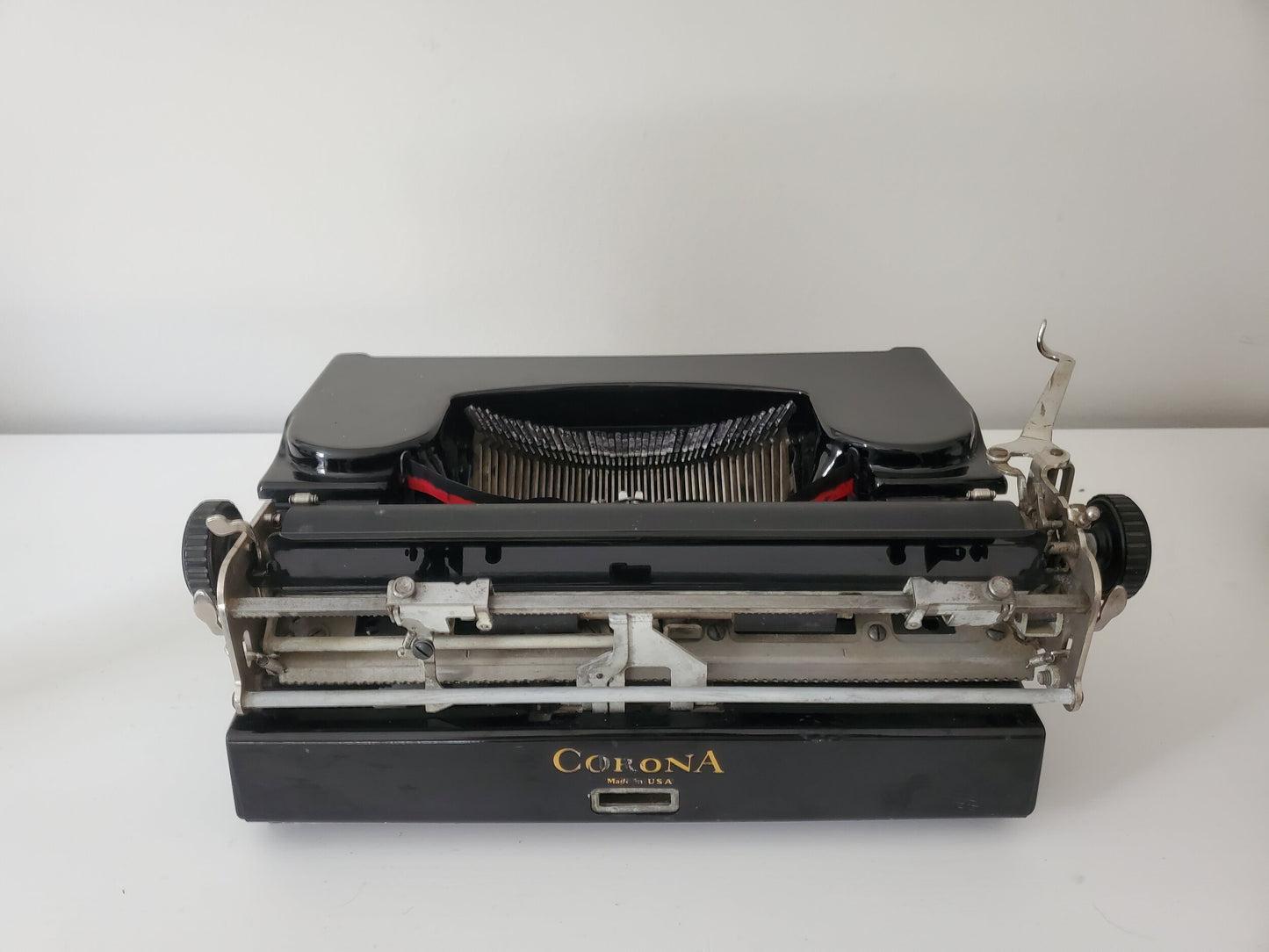 Corona / Smith Corona Flat Top Sterling / Standard Working Portable Typewriter with Case, and Working Guarantee